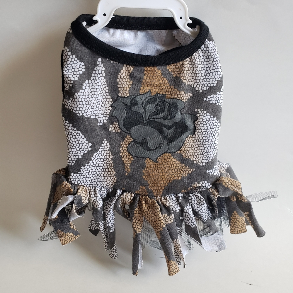 Adorable Snake Print Dog Dress